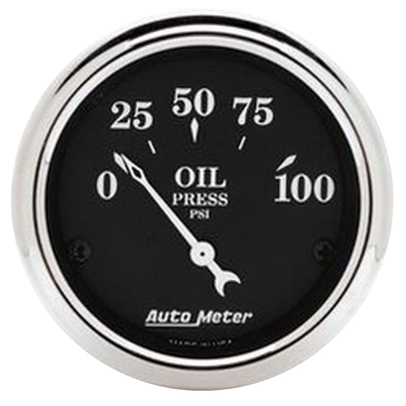 Autometer Old Tyme Black 5 Piece Kit (MPH/FUEL/OILP/WTMP/BAT) 55-59 Chevy Truck Direct-Fit Dash Kit thumbnail 3