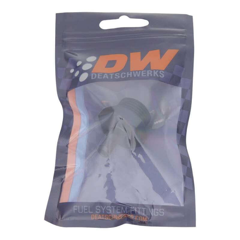 DeatschWerks 10AN ORB Male to 5/16in Male Barb Fitting - Anodized Matte Black thumbnail 2