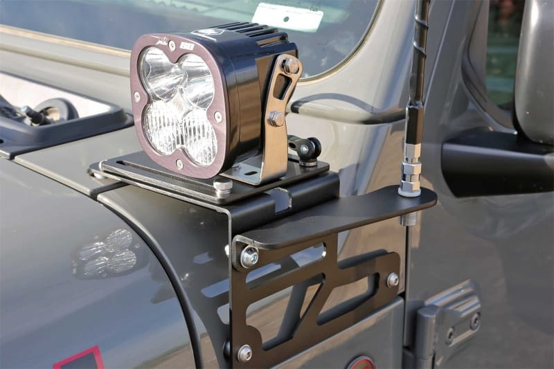 Fabtech 18-21 Jeep JL/JT Antenna Light Bracket Kit (Adjustable) thumbnail 2