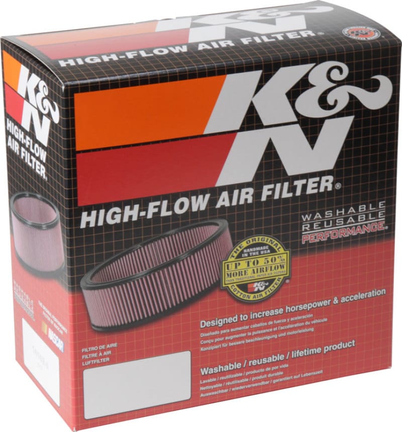 K&N X-Stream Top Filter - Red - Size 9in - 5.125in Neck Flange / 2.75in Height thumbnail 2