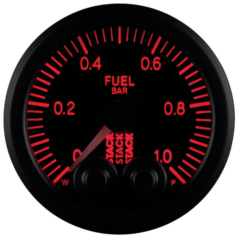 Autometer Stack 52mm 0-1 Bar M10 Male Pro-Control Fuel Pressure Gauge - Black thumbnail 8