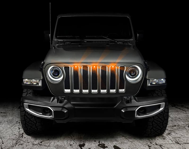 Oracle Pre-Runner Style LED Grille Kit for Jeep Gladiator JT - Amber thumbnail 5