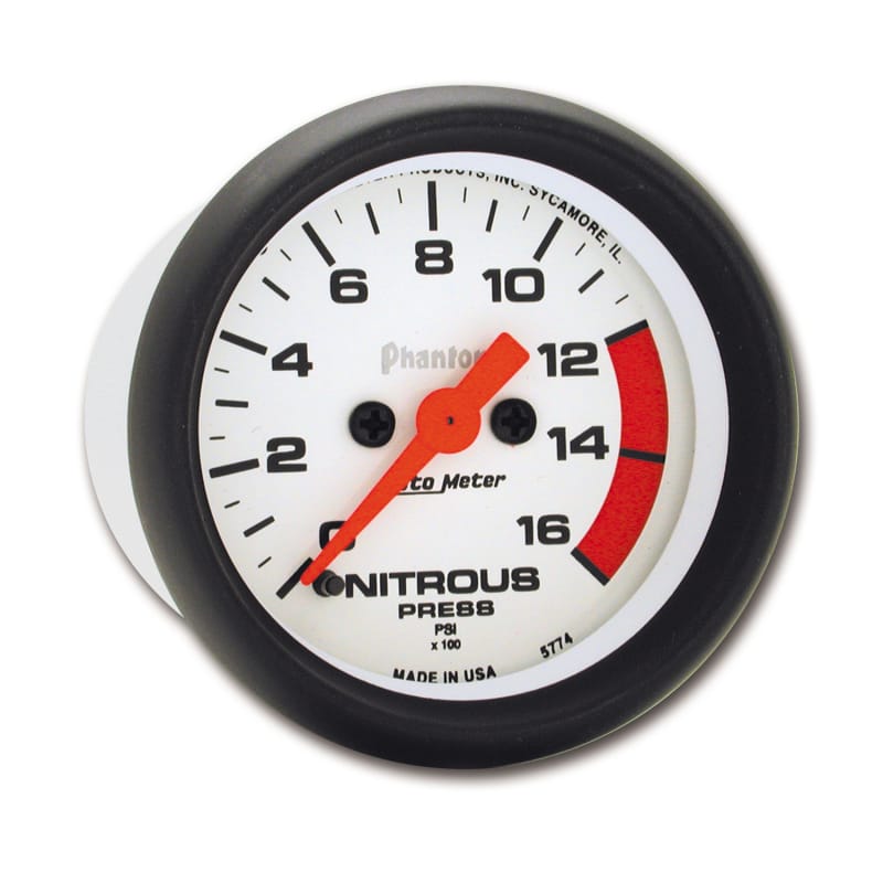 Autometer Phantom 2-1/16in 1600 PSI Digital Stepper Motor Nitrous Pressure Gauge thumbnail 2