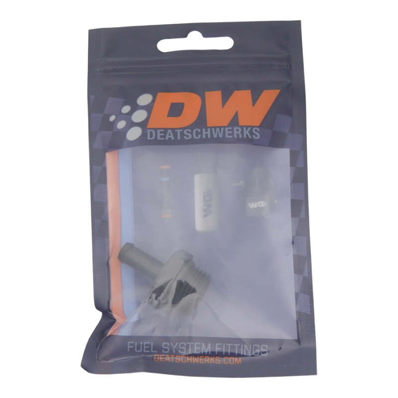 DeatschWerks 8AN ORB Male to 5/16in Male Barb Fitting (Incl O-Ring) - Anodized Matte Black thumbnail 2