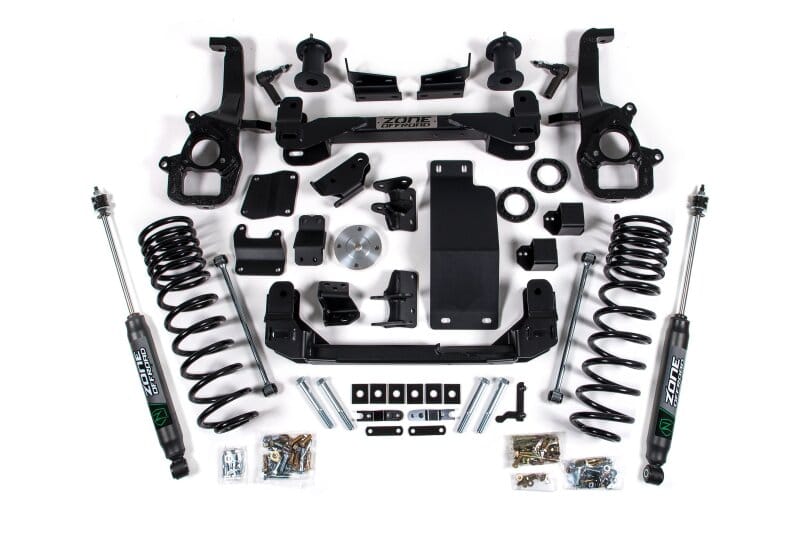 Zone Offroad 2025 Ram 1500 4WD 4in Front 3in Rear Susp. Lift System - Large Bore - Nitro Rear Shocks