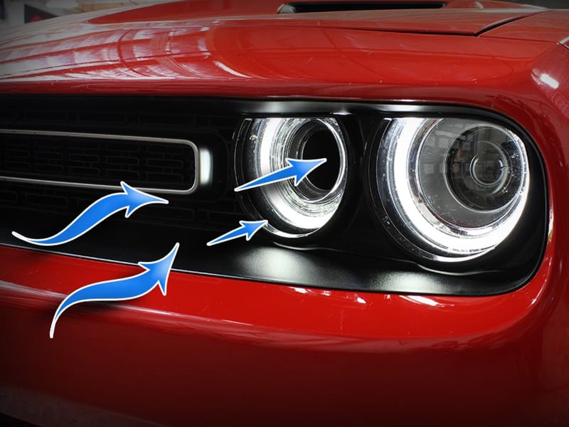 aFe Momentum GT Dynamic Air Scoop Dodge Challenger 15-20 - Red thumbnail 3