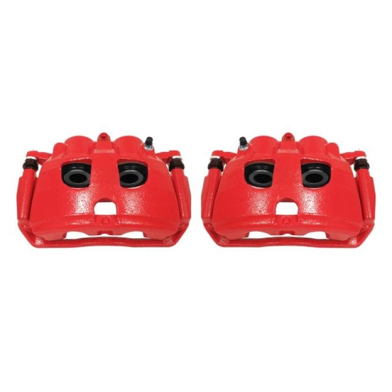 Power Stop 09-10 Dodge Ram 2500 Rear Red Calipers w/Brackets - Pair