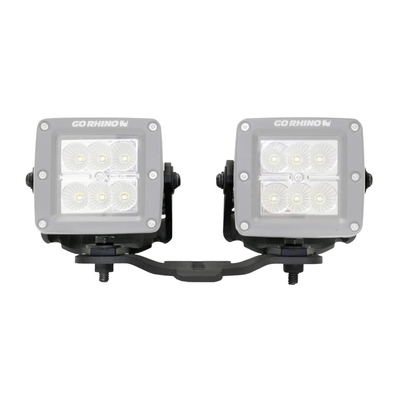 Go Rhino 18-20 Jeep Wrangler JL/JLU/Gladiator JT Light Mount - Two 3in Cubes - 731030T thumbnail 2