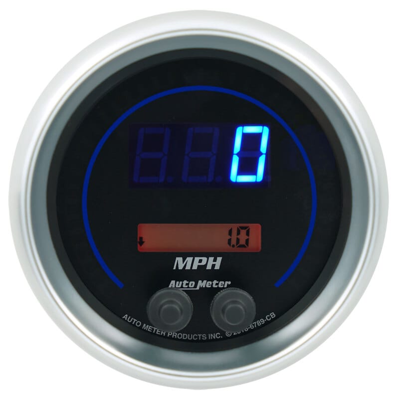 Autometer 85.7mm Black Switchable 260 MPH / 260 KM/H Speedometer Cobalt Elite Digital Gauge thumbnail 3