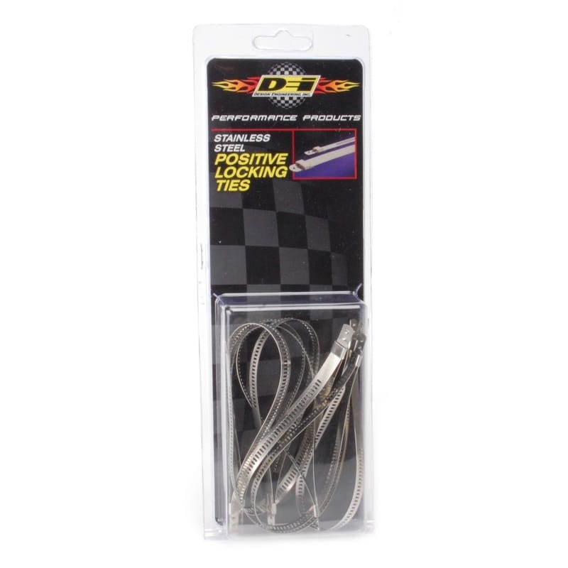 DEI Stainless Steel Positive Locking Tie 1/4in (7mm) x 9in - 8 per pack thumbnail 2