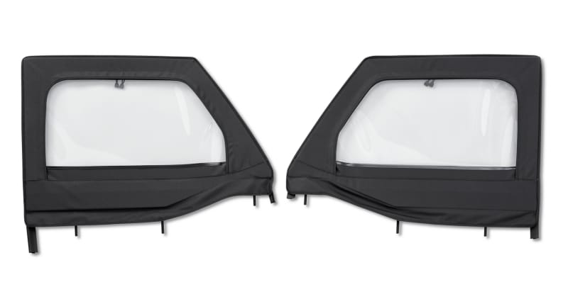 Bestop 20-26 Jeep Gladiator / 18-26 Wrangler JL Element Upper Doors (Front Black Diamond)