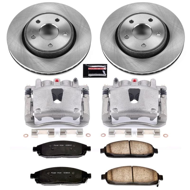 Power Stop 05-10 Jeep Grand Cherokee Front Autospecialty Kit w/Cals - KCOE2219A