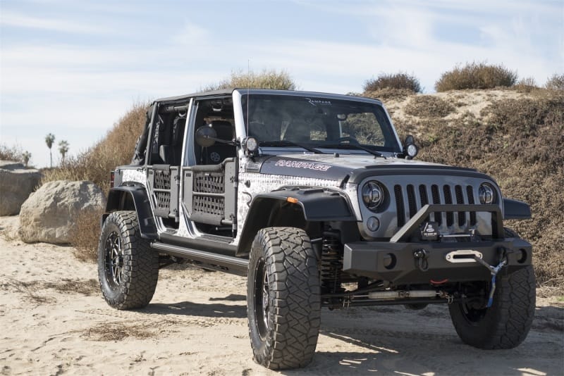 Rampage 2007-2018 Jeep Wrangler(JK) TrailGuard Front Bumper - Black thumbnail 2
