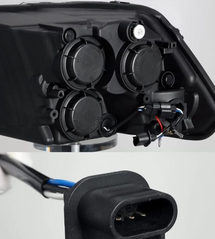AlphaRex 09-18 Dodge Ram 1500HD PRO-Series Proj Headlights Plank Style Black w/Seq Signal/Smoked DRL thumbnail 2