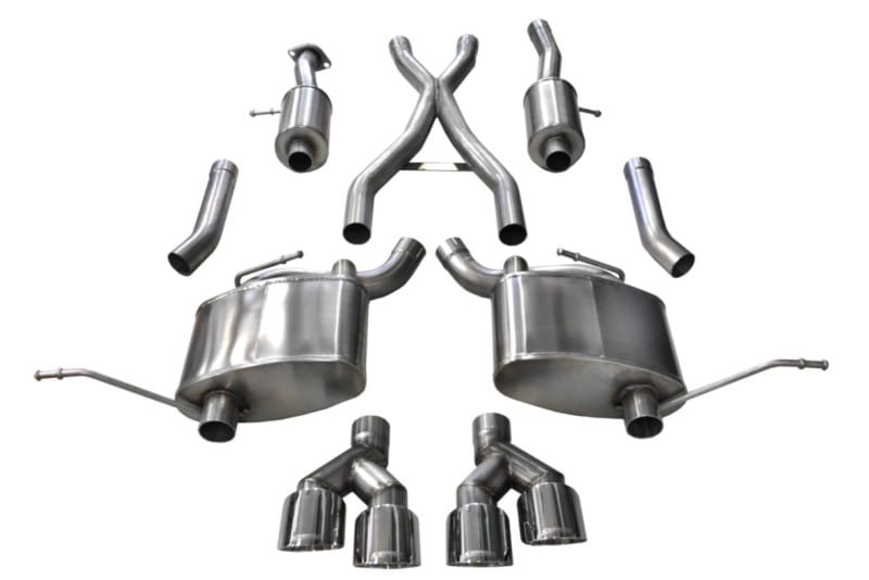 Corsa 2014-2021 Jeep Grand Cherokee 3.6L V6 Polished Sport Cat-Back Exhaust thumbnail 2