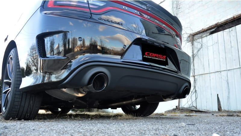 Corsa 2015-2023 Dodge Charger SRT/Scat Pack/R/T 6.4L Black Xtreme Cat-Back Exhaust thumbnail 2