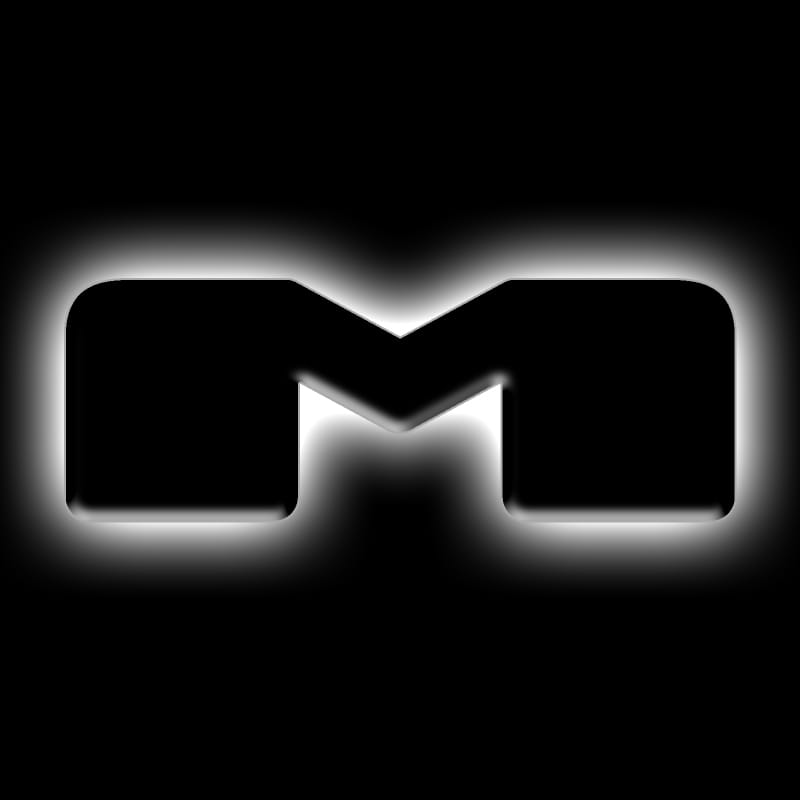 ORACLE Lighting Universal Illuminated LED Letter Badges - Matte Blk Surface Finish - M - 3141-M-001
