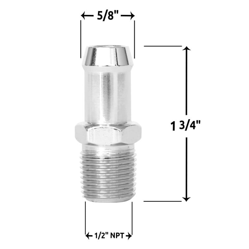 Spectre Heater Hose Fitting 5/8in. - Chrome thumbnail 2