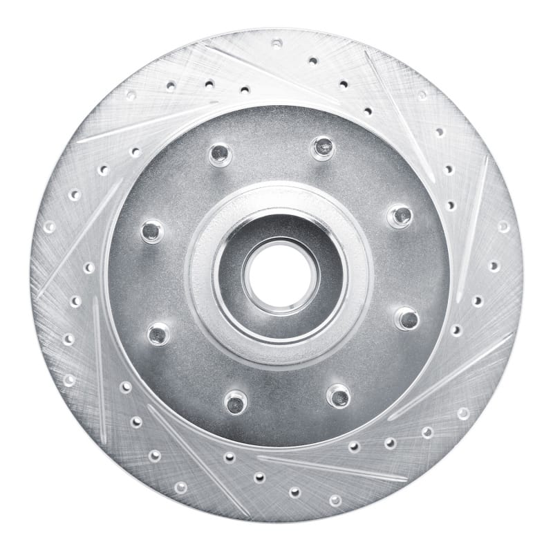 R1 73-77 Dodge B300 Van (71-74) / B300 (75-80) Front Right Drilled & Slotted Silver Brake Rotor