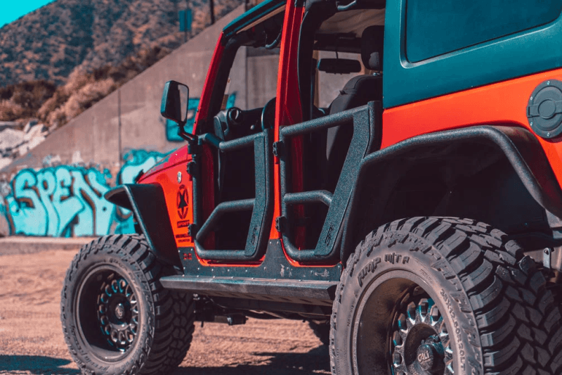 Body Armor 4x4 07-18 Jeep Wrangler JK Tube Doors Rear Pair thumbnail 2