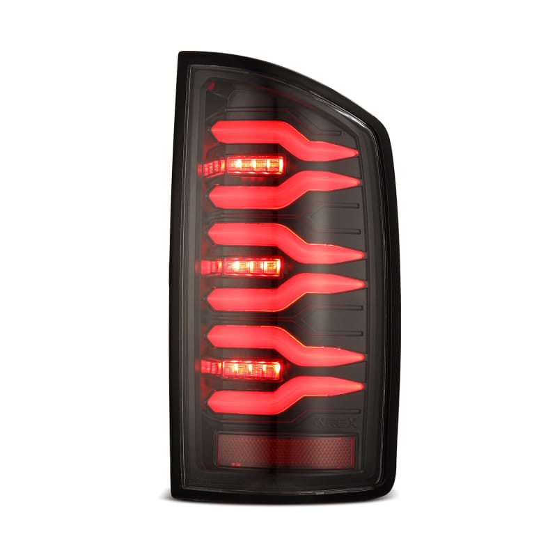 AlphaRex 07-08 Dodge Ram1500/07-09 Dodge Ram 2500+3500 Luxx-Series LED Tail Lights(Pair) Alpha Black thumbnail 3