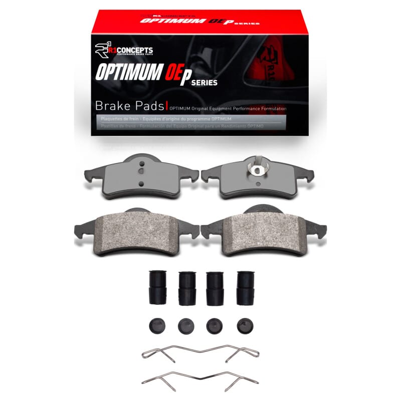 R1 99-04 Jeep Grand Cherokee Rear Optimum OE Pads & Hardware Kit