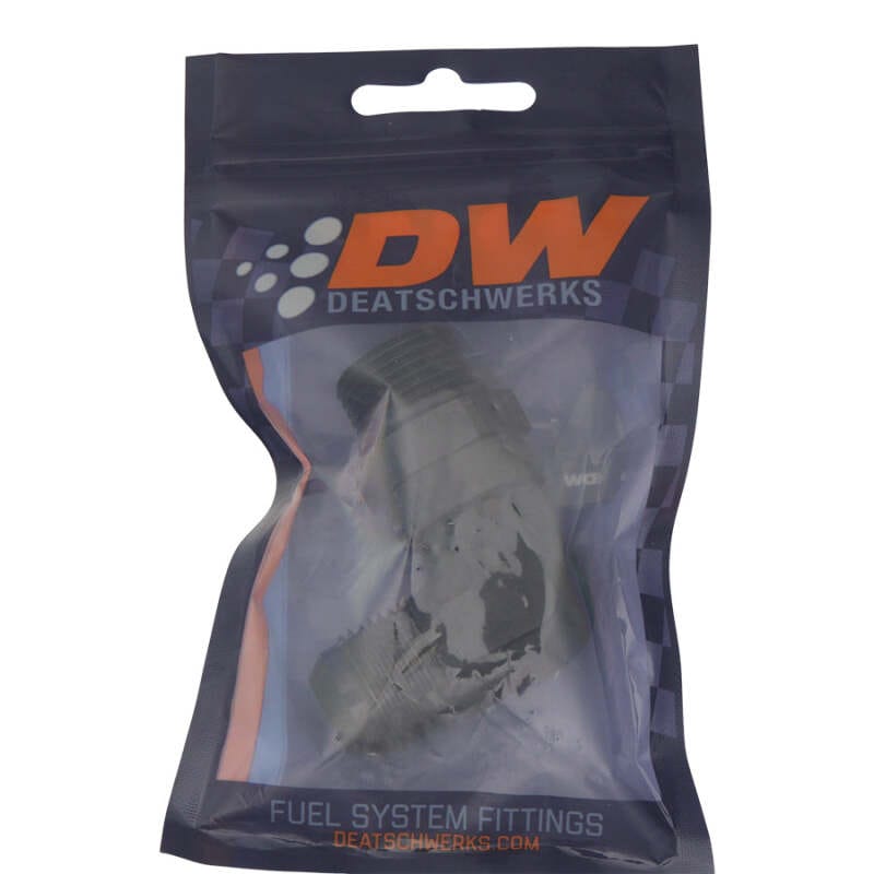 DeatschWerks 10AN ORB Male Swivel to 10AN Male Flare 90-Degree Fitting - Anodized Matte Black thumbnail 2