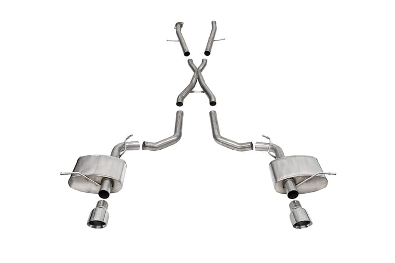 Corsa 2021-2025 Dodge Durango SRT Hellcat Cat-Back 2.75in Dual Rear Exit Xtreme 4.5in Polished Tips
