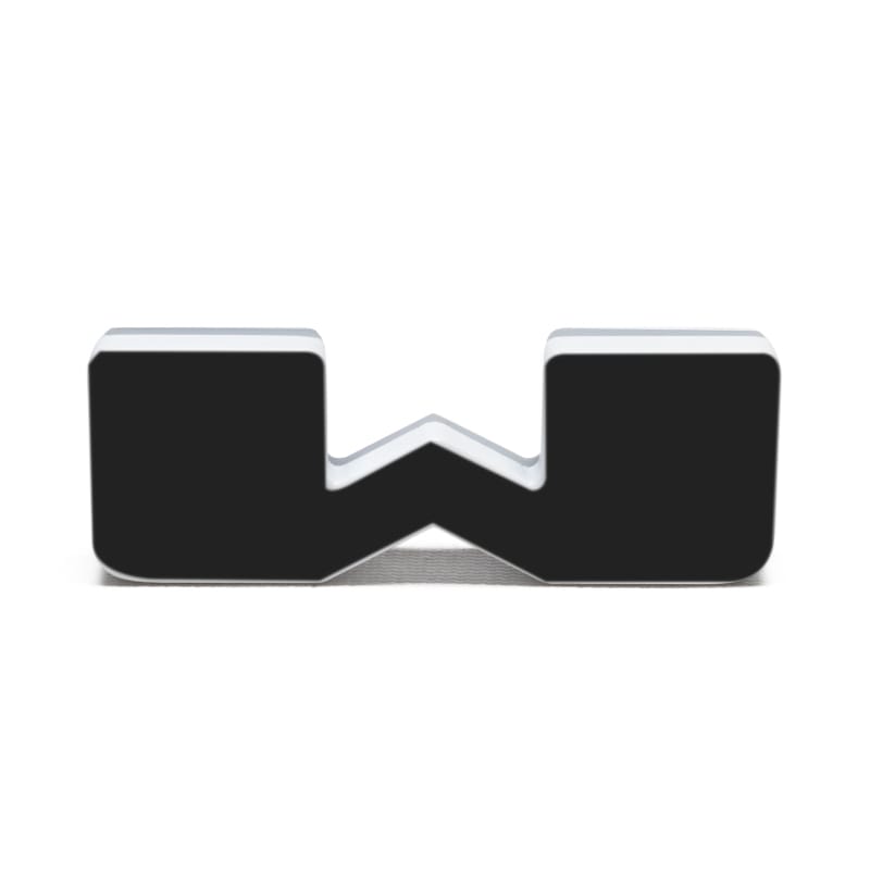ORACLE Lighting Universal Illuminated LED Letter Badges - Matte Blk Surface Finish - W - 3141-W-001 thumbnail 2