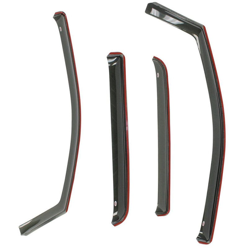 Westin 2007-2018 Jeep Wrangler Unlimited 4dr In-Channel Wind Deflector 4pc - Smoke