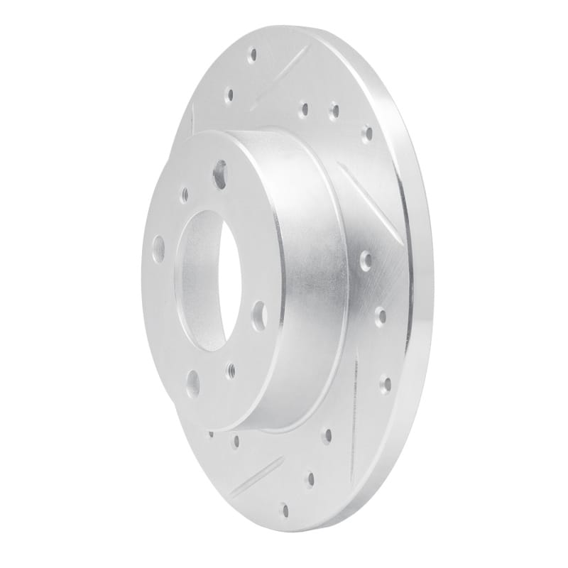 R1 92-96 Dodge COLT Front Left Drilled & Slotted Silver Brake Rotor thumbnail 2