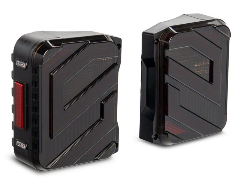 Raxiom 07-18 Jeep Wrangler JK Axial Series Trident LED Tail Lights- Black Housing (Smoked Lens) thumbnail 2