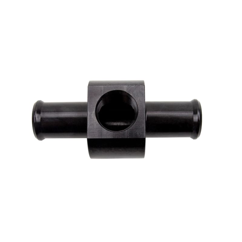 Wehrli 3/4in Hose Barb Straight w/ 1/2in NPT Port Billet Aluminum Adapter Fitting - Black Anodized thumbnail 2