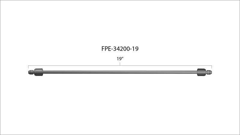 Fleece Performance 19in High Pressure Fuel Line (8mm x 3.5mm Line, M14x1.5 Nuts) thumbnail 3