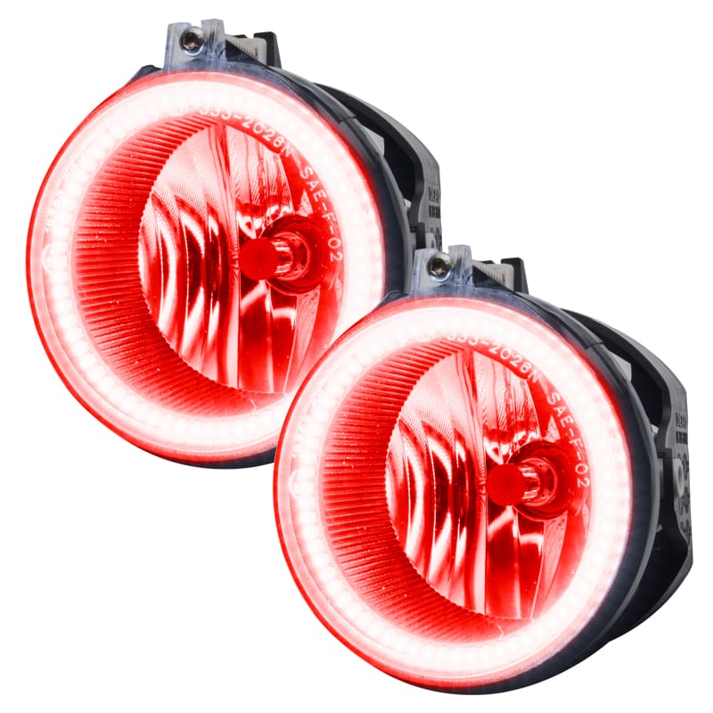 Oracle Dodge Challenger 08-14 LED Waterproof Fog Halo Kit - Red thumbnail 2