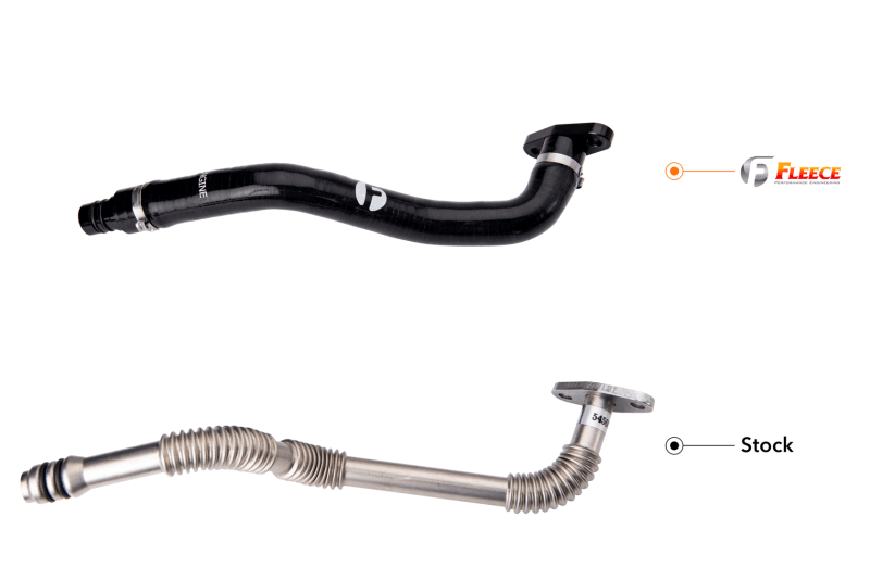 Fleece Performance 19-22 Dodge 2500/3500 6.7L Cummins Turbo Drain Tube Kit thumbnail 3