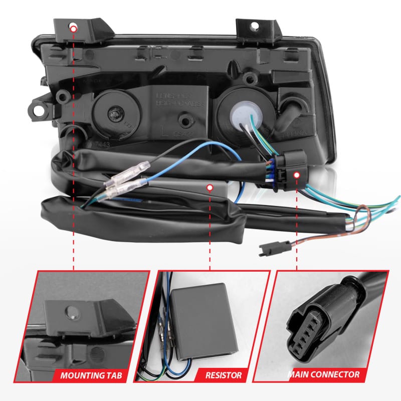 ANZO 2018-2021 Jeep Wrangler LED Side Markers Chrome Housing Smoke Lens w/ Seq. Signal Low Config thumbnail 6