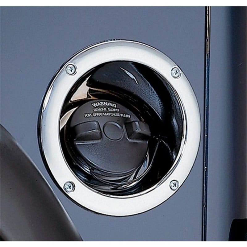 Rugged Ridge 97-06 Jeep Wrangler Chrome Gas Tank Filler Bezel thumbnail 2