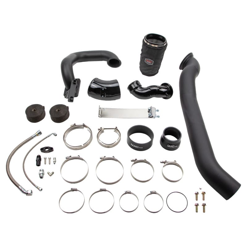 Wehrli 03-07 Dodge 5.9L Cummins S400 Twin Turbo Kit (No Turbo) - Flat Black thumbnail 2