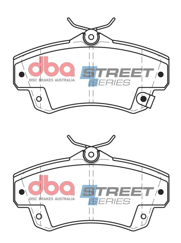 DBA 01-10 Chrysler PT Cruiser Street Series Front Brake Pads thumbnail 2
