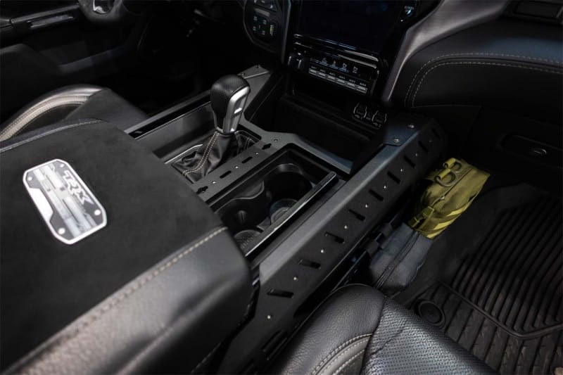Addictive Desert Designs 2021+ RAM 1500 TRX Center Console Molle Panels & Digital Device Bridge thumbnail 2