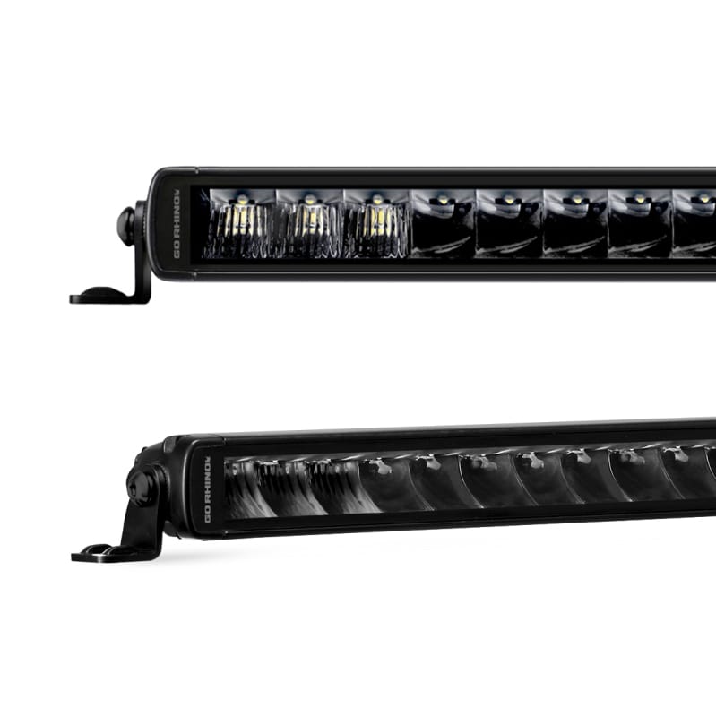 Go Rhino Xplor Blackout Series Single Row LED Light Bar (Side/Track Mount) 39.5in. - Blk thumbnail 3