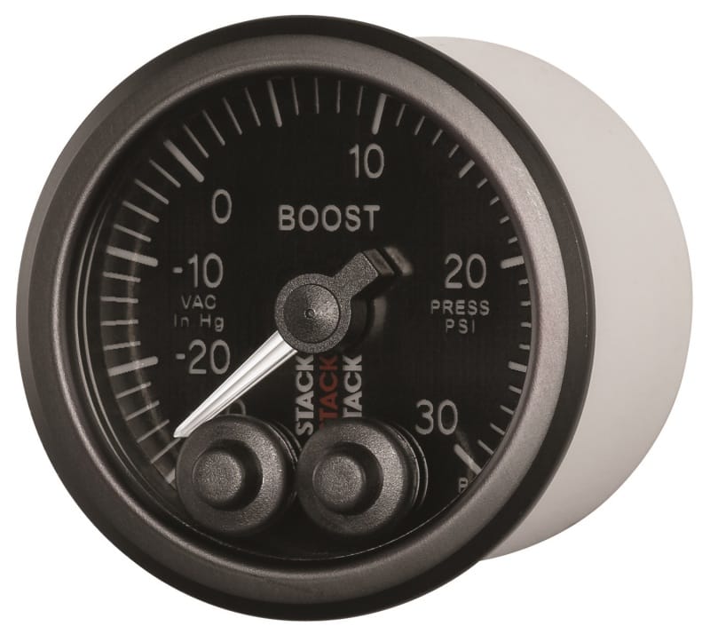 Autometer Stack Instruments 52mm -30INHG To +30PSI Pro Control Boost Pressure Gauge - Black thumbnail 3