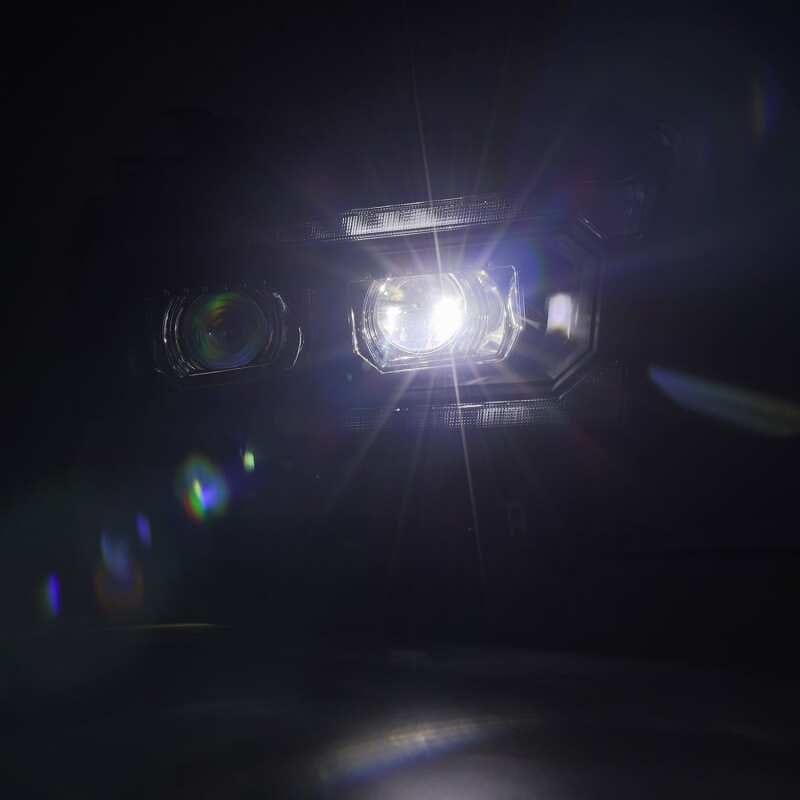 AlphaRex 19-21 Ram 2500 LUXX LED Proj Headlights Plank Style Black w/Activ Light/Seq Signal/DRL thumbnail 5