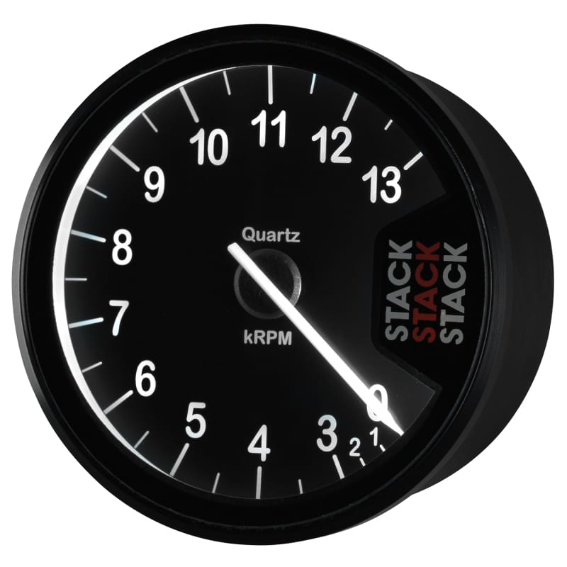 Autometer Stack Clubman Tachometer 80mm 0-3-13K RPM - Black thumbnail 3