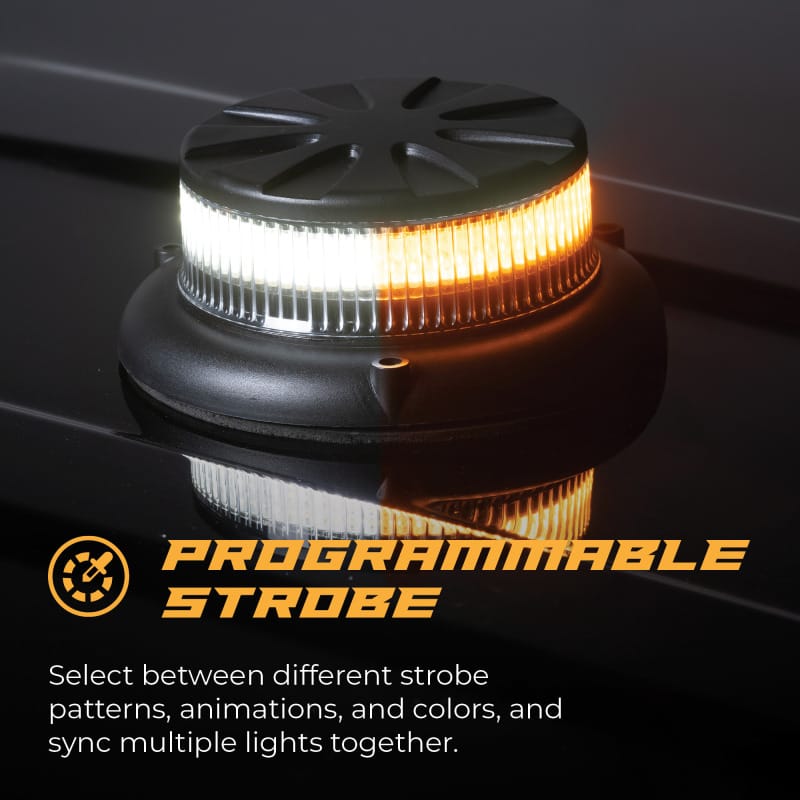 Putco Hornet Beacon Strobe Light Bar - (Amber/White) thumbnail 2