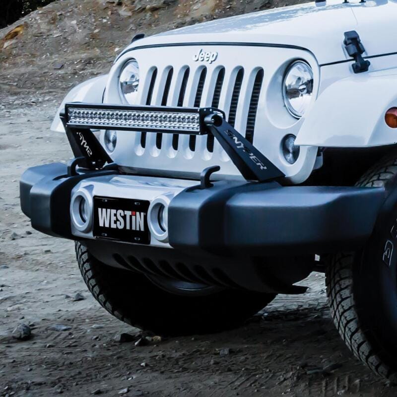 Westin/Snyper 07-17 Jeep Wrangler Snyper Bumper Mount 30in LED Bar - Textured Black thumbnail 2