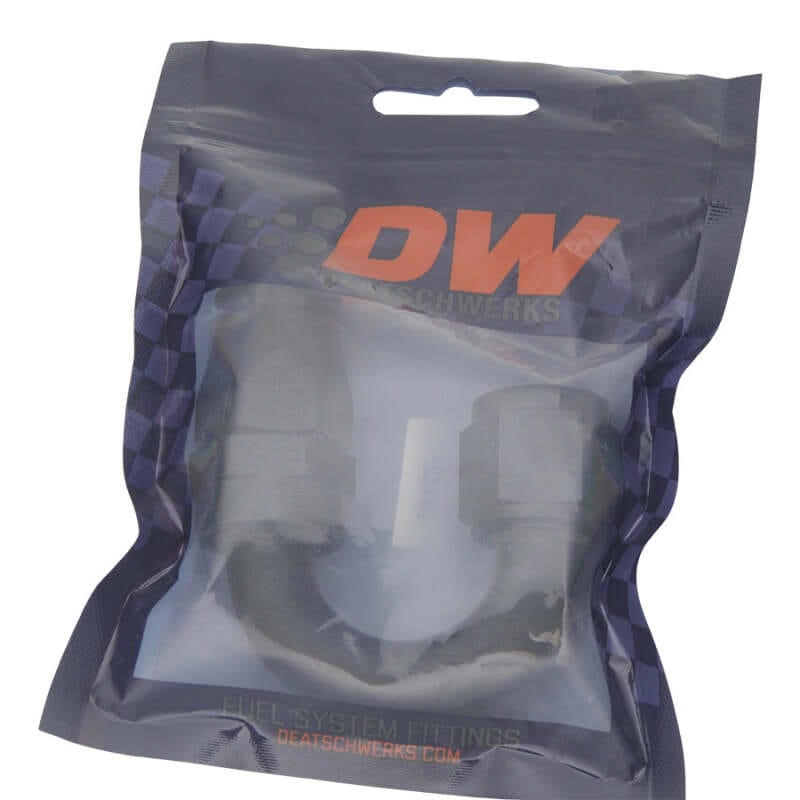 DeatschWerks 10AN Female Flare Swivel 180-Degree Hose End CPE - Anodized Matte Black thumbnail 2
