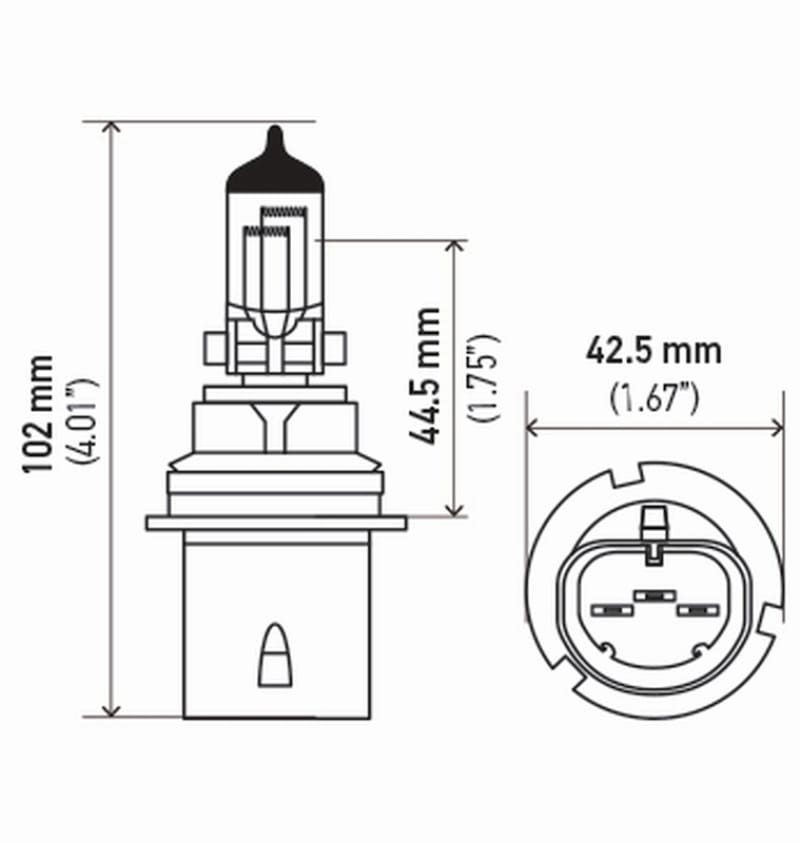 Hella Bulb 9004 12V 65/45W P29T T4625 +50 (2) thumbnail 2