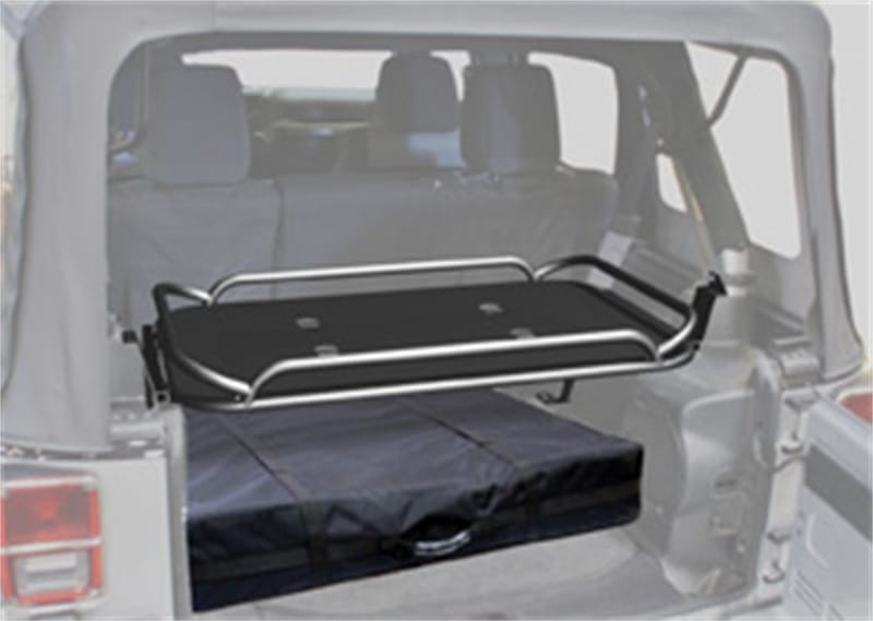 Rampage 2007-2018 Jeep Wrangler(JK) Rear Sport Rack - Black - 86623 thumbnail 2